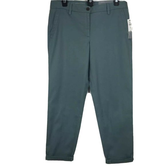 Talbots Relaxed Soft Girlfriend Ankle Chino Pants - Picture 2 of 9